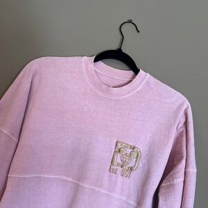 Disney Spirit Jersey, Walt Disney World Rose Gold Pink Glitter XS